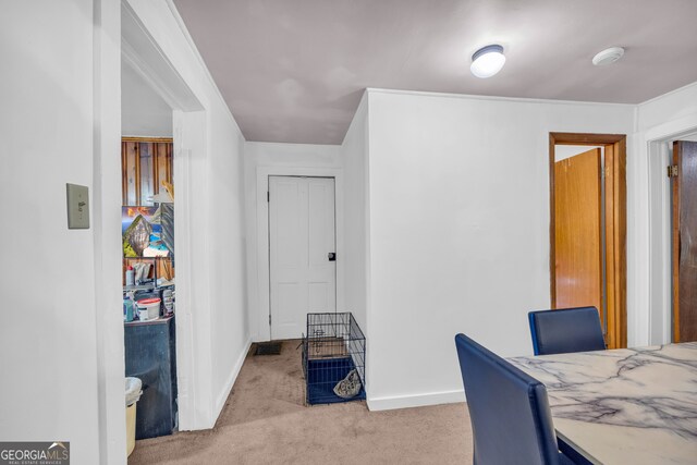 627 N Hulin Ave, Tignall, GA 30668 - home office featuring baseboards and light carpet