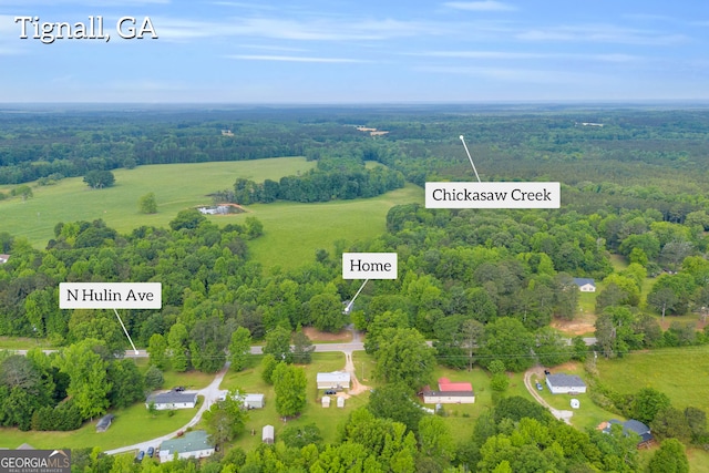 627 N Hulin Ave, Tignall, GA 30668 - birds eye view of property with a forest view