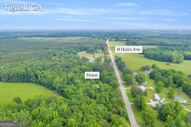 627 N Hulin Ave, Tignall, GA 30668 - drone / aerial view with a forest view