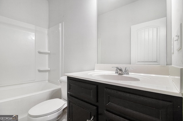 2113 Dodson Woods Dr, Fairburn, GA 30213 - bathroom featuring toilet and vanity