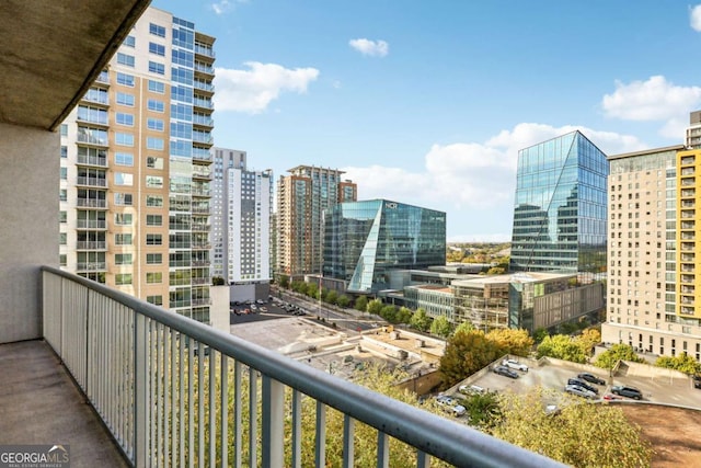 950 W Peachtree St NW Unit 1214, Atlanta, GA 30309 - balcony with a city view