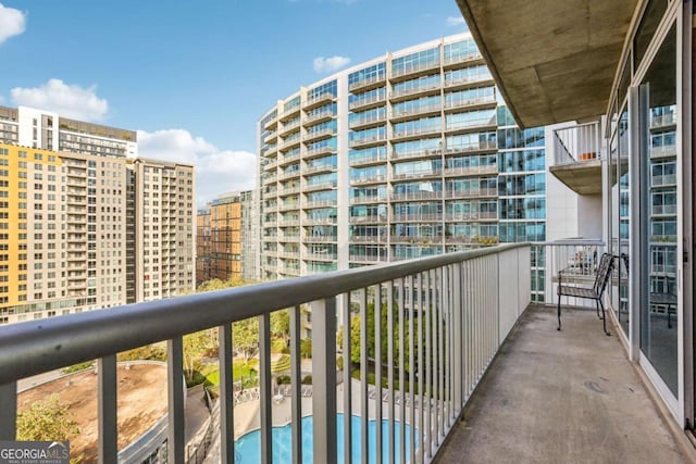 950 W Peachtree St NW Unit 1214, Atlanta, GA 30309 - view of balcony