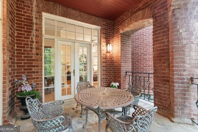 3863 Streamside Dr SE, Marietta, GA 30067 - balcony with french doors