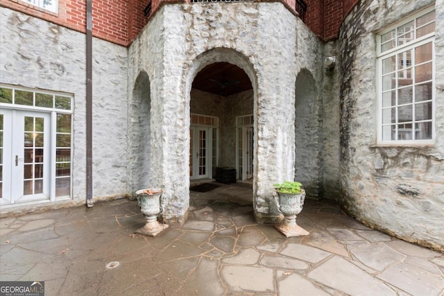 3863 Streamside Dr SE, Marietta, GA 30067 - view of patio with french doors