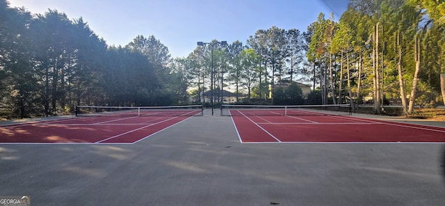 7491 Hilltop Way, Atlanta, GA 30349 - view of tennis court featuring community basketball court