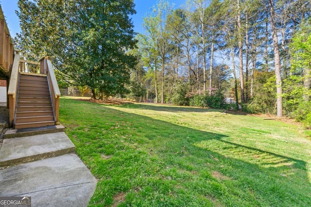 1468 N Amanda Cir, Atlanta, GA 30329 - view of yard featuring stairs