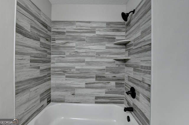bathroom featuring bathtub / shower combination