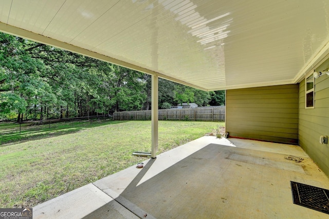 view of patio / terrace with a fenced backyard