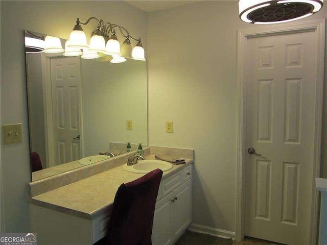 bathroom with vanity