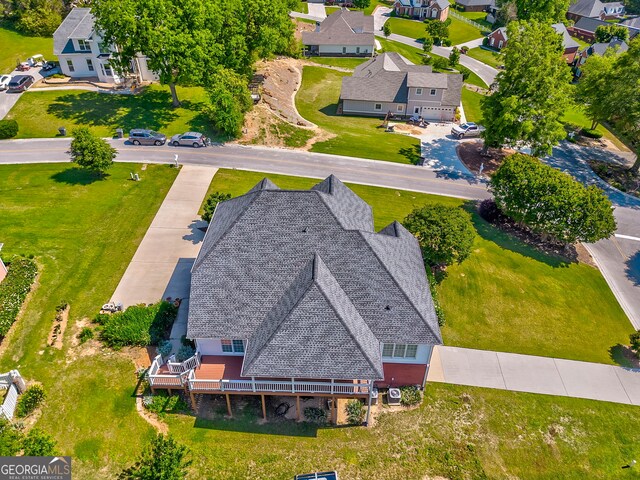 aerial view of residential area