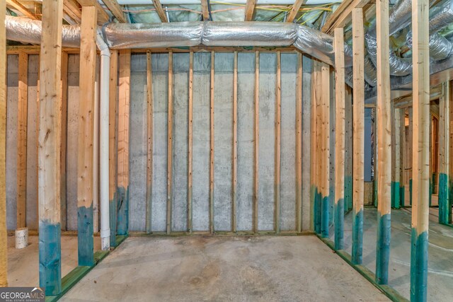 view of storage area