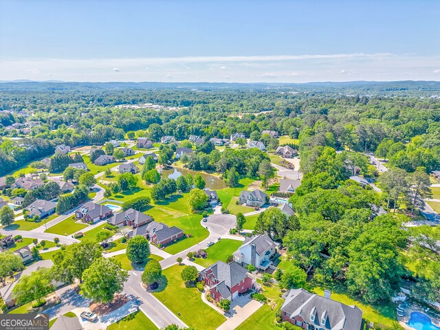 aerial perspective of suburban area