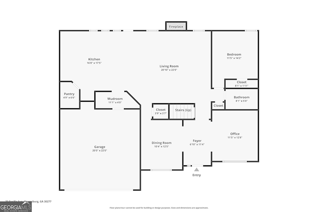 70 Pacific Ave, Sharpsburg, GA 30277 - floor plan / room layout