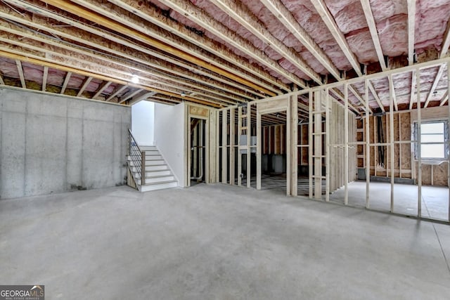 view of basement