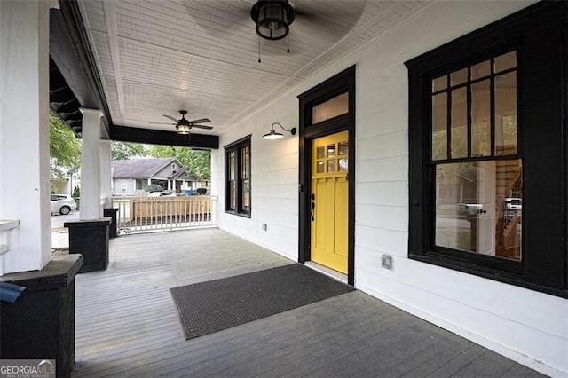 1120 Arlington Ave SW, Atlanta, GA 30310 - deck with a porch and ceiling fan