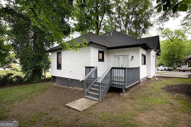 1120 Arlington Ave SW, Atlanta, GA 30310 - rear view of house featuring a shingled roof and french doors