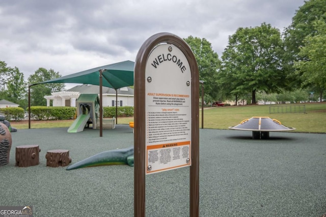 96 Portico Pl, Newnan, GA 30265 - community playground featuring a yard
