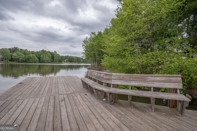 96 Portico Pl, Newnan, GA 30265 - dock area featuring a water view