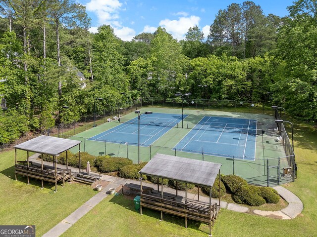 5830 Wilbanks Dr, Peachtree Corners, GA 30092 - view of tennis court
