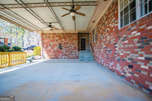1181 Angelia Dr SW, Mableton, GA 30126 - view of patio featuring a ceiling fan