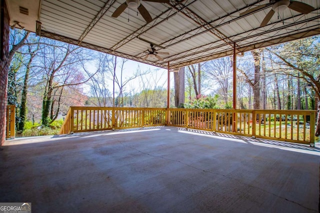 1181 Angelia Dr SW, Mableton, GA 30126 - view of patio with a ceiling fan