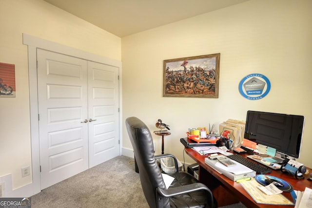 308 N Midland Ave, Monroe, GA 30655 - office area featuring carpet floors