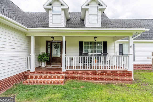 3808 Deer Run Dr, Blackshear, GA 31516 - entrance to property featuring covered porch and a shingled roof