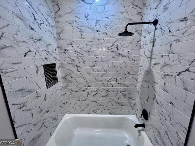 full bathroom featuring bathing tub / shower combination