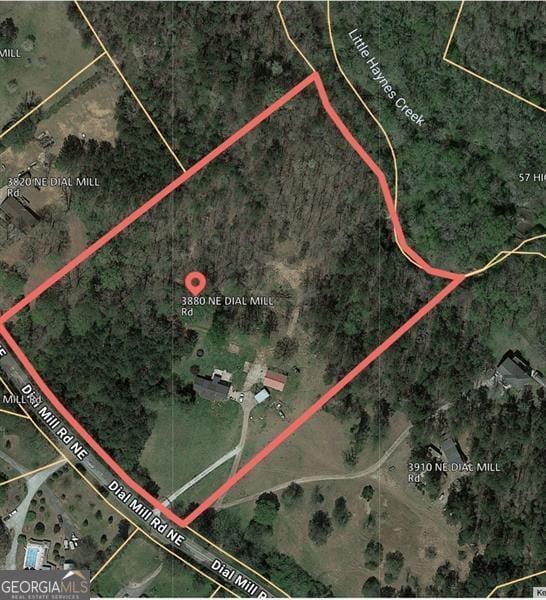3880 Dial Mill Rd NE, Conyers, GA 30013 - aerial overview of property's location