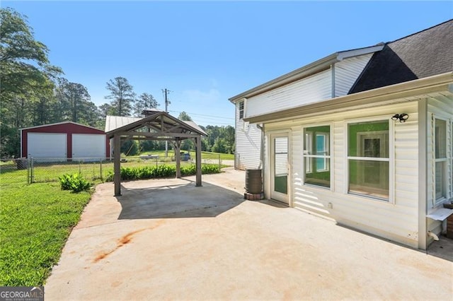 3880 Dial Mill Rd NE, Conyers, GA 30013 - view of patio / terrace with a gazebo and concrete driveway