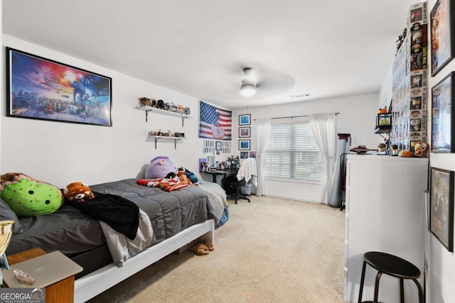 3016 Levinshire Way, Dacula, GA 30019 - bedroom with carpet and a ceiling fan