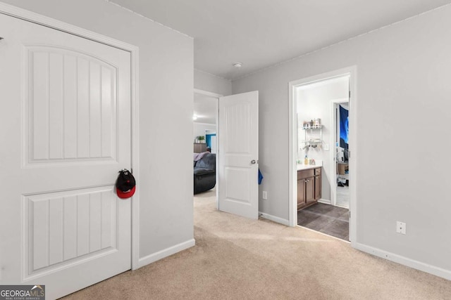 3016 Levinshire Way, Dacula, GA 30019 - unfurnished bedroom featuring ensuite bath, carpet flooring, and baseboards