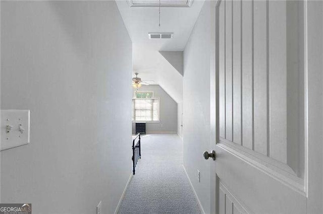 42 Treemont Dr SE, Cartersville, GA 30121 - hall with carpet and attic access