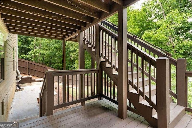 42 Treemont Dr SE, Cartersville, GA 30121 - wooden deck featuring stairs