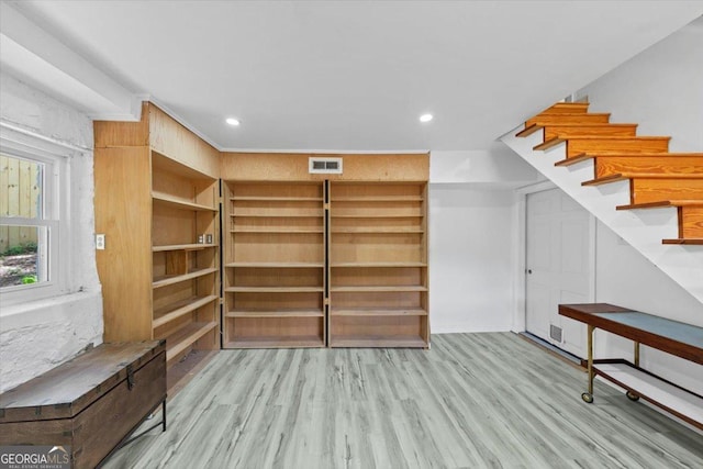 3807 Greenhill Dr, Chamblee, GA 30341 - interior space with wood finished floors, recessed lighting, and stairs