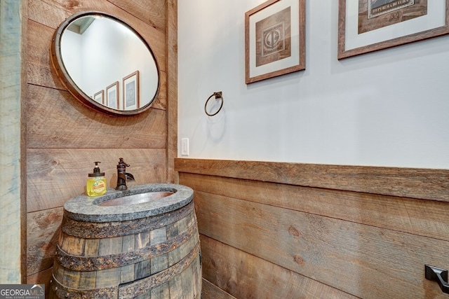 bathroom with a sink