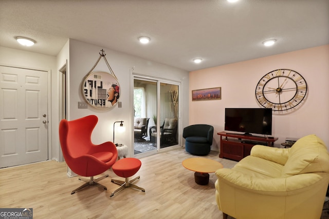 401 N Cromwell Rd Unit 6K, Savannah, GA 31410 - living area with light wood finished floors and recessed lighting