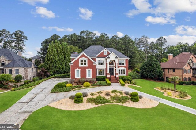 3364 Kylee Dawn Cir, Lawrenceville, GA 30045 - view of front of home with a front lawn and driveway
