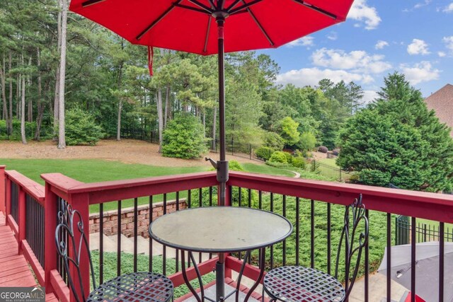 3364 Kylee Dawn Cir, Lawrenceville, GA 30045 - deck with a yard and fence