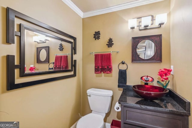 3364 Kylee Dawn Cir, Lawrenceville, GA 30045 - bathroom with ornamental molding and vanity