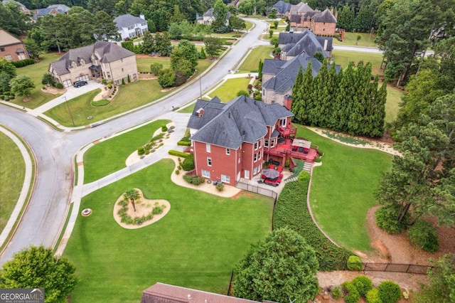 3364 Kylee Dawn Cir, Lawrenceville, GA 30045 - aerial view with a residential view