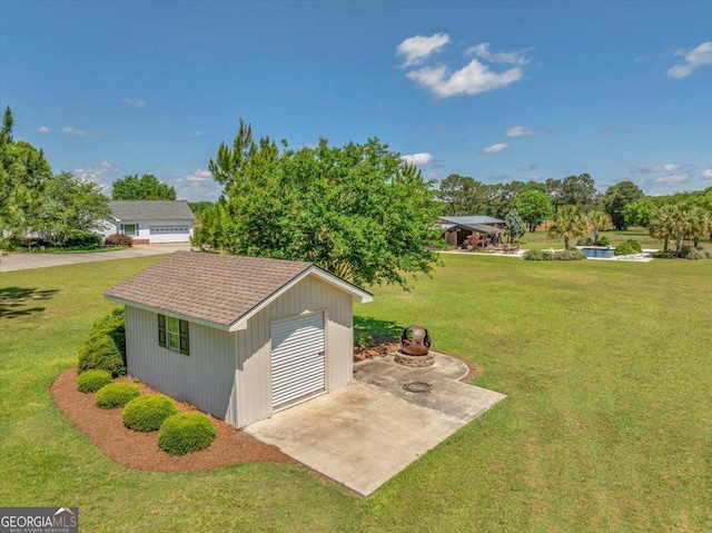 view of outbuilding with an outbuilding