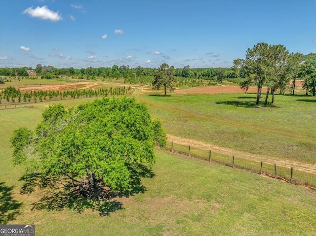 drone / aerial view featuring a rural view