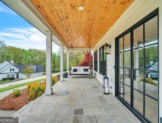 view of patio / terrace featuring an outdoor hangout area