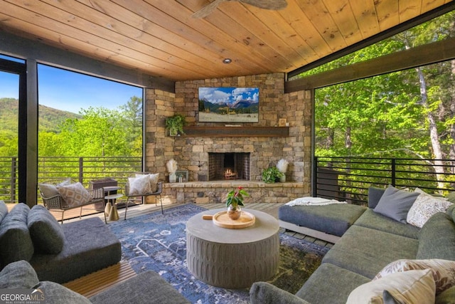 51 Birdseye Vw, Blue Ridge, GA 30513 - view of sunroom