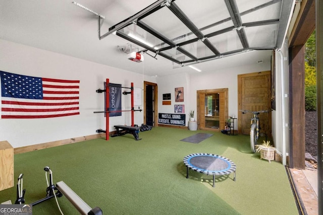 51 Birdseye Vw, Blue Ridge, GA 30513 - exercise area with carpet floors