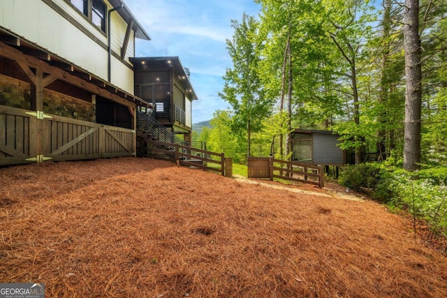 51 Birdseye Vw, Blue Ridge, GA 30513 - view of yard with an outdoor structure