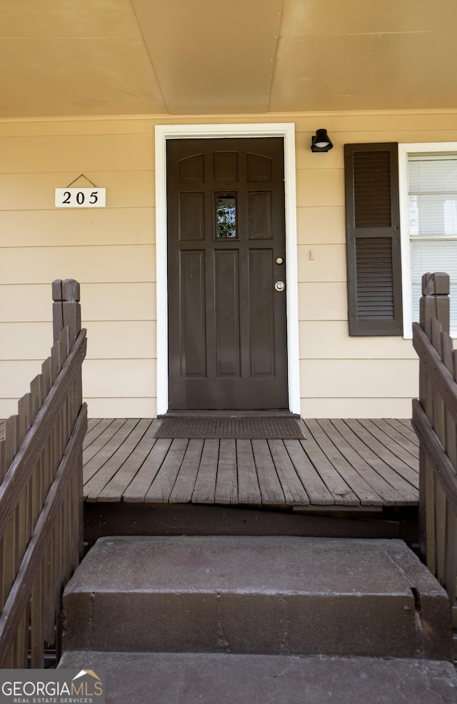 205 Butler St, Waycross, GA 31501 - property entrance featuring a porch