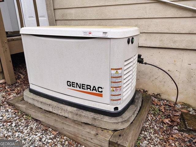 details featuring a power unit