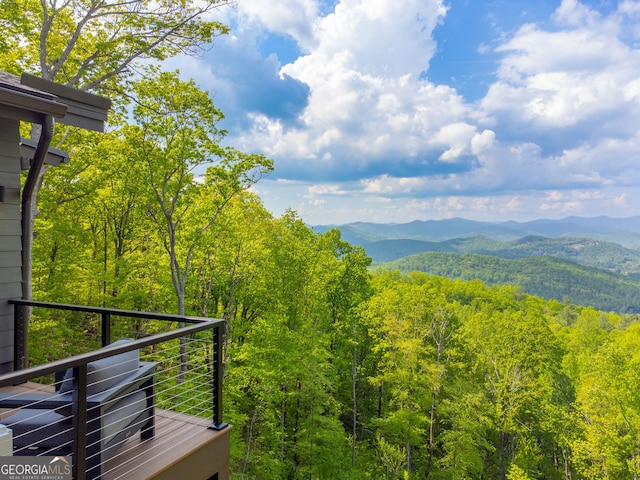 377 Charmont Dr, Tiger, GA 30576 - property view of mountains featuring a wooded view
